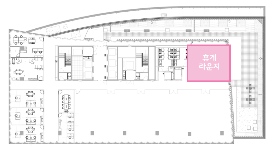 5층 행사장 평면도 (라운지)