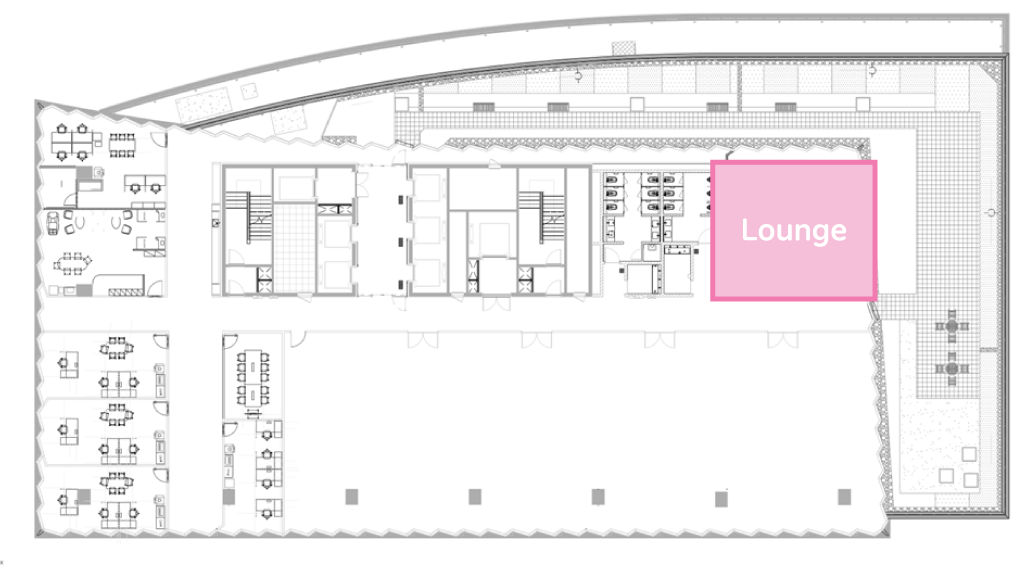 5F venue floor plan (Lounge)