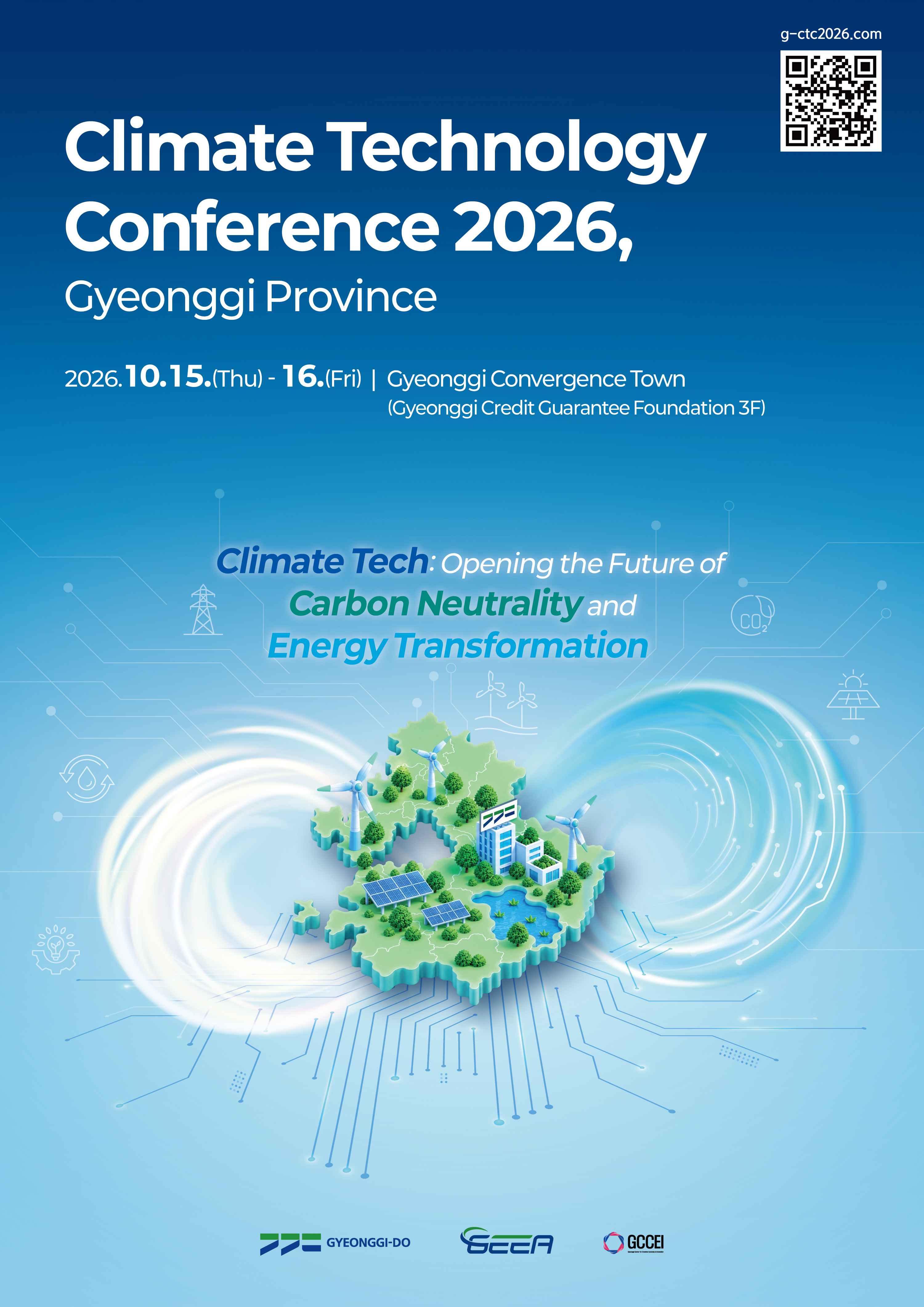 Official poster — Climate Technology Conference 2026, Gyeonggi Province